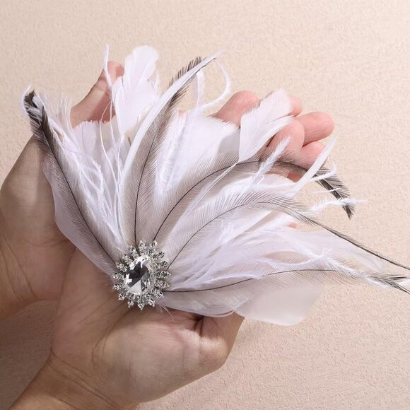 Flapper Feather Hair Clip main image 7